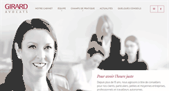 Desktop Screenshot of girardavocats.com