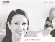 Tablet Screenshot of girardavocats.com